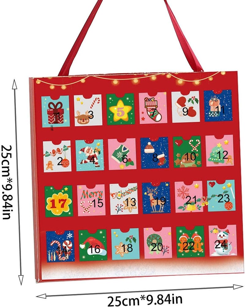 woobles 5 Pcs Christmas Countdown Calendar - 24 Days Advent Calendar 2022 Girls DIY Charm Kit with Pendants Earrings | Festive Jewelry Gift Set for Women Girls - Image 4